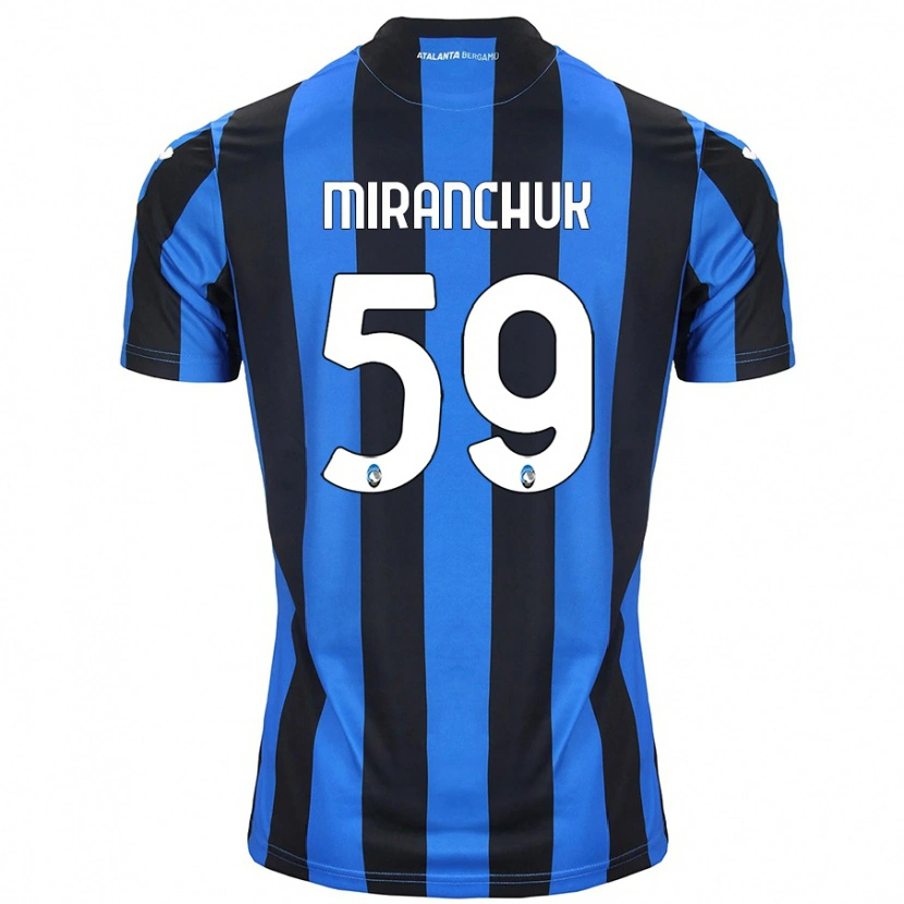 Danxen Hombre Camiseta Aleksey Miranchuk #59 Azul Negro 1ª Equipación 2024/25 La Camisa