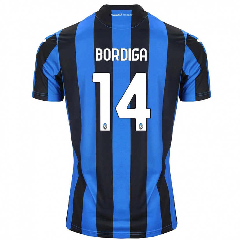 Danxen Hombre Camiseta Michele Bordiga #14 Azul Negro 1ª Equipación 2024/25 La Camisa
