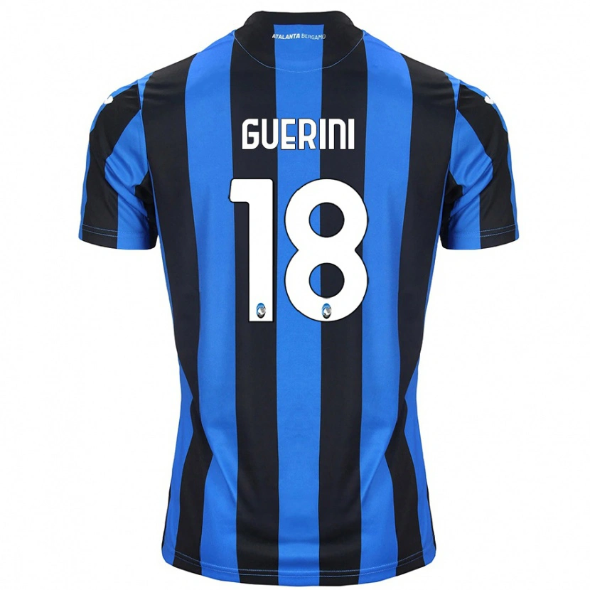 Danxen Hombre Camiseta Alessio Guerini #18 Azul Negro 1ª Equipación 2024/25 La Camisa