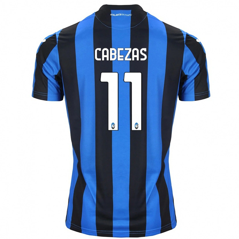 Danxen Hombre Camiseta Bryan Cabezas #11 Azul Negro 1ª Equipación 2024/25 La Camisa