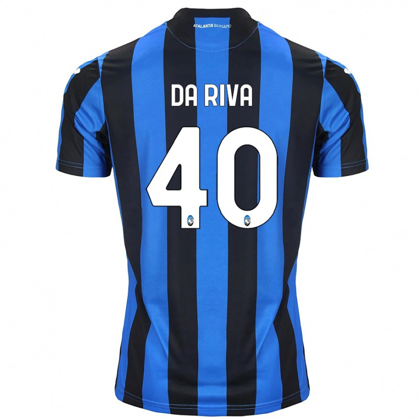 Danxen Hombre Camiseta Jacopo Da Riva #40 Azul Negro 1ª Equipación 2024/25 La Camisa