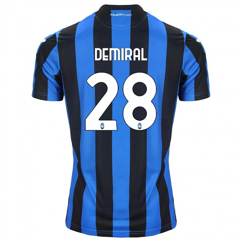 Danxen Hombre Camiseta Merih Demiral #28 Azul Negro 1ª Equipación 2024/25 La Camisa