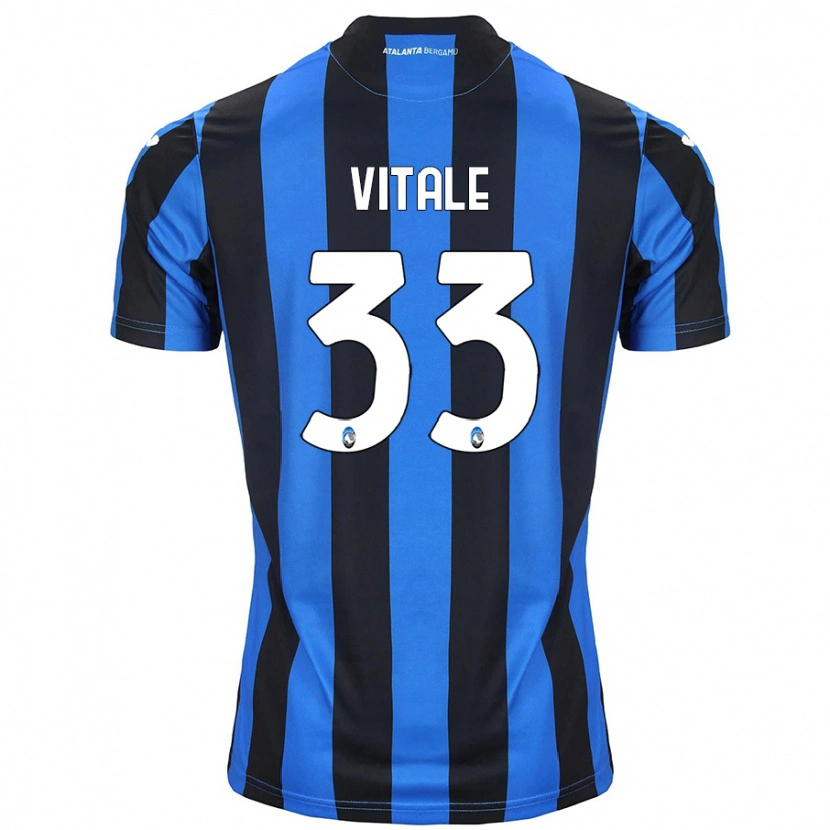 Danxen Hombre Camiseta Francesca Vitale #33 Azul Negro 1ª Equipación 2024/25 La Camisa