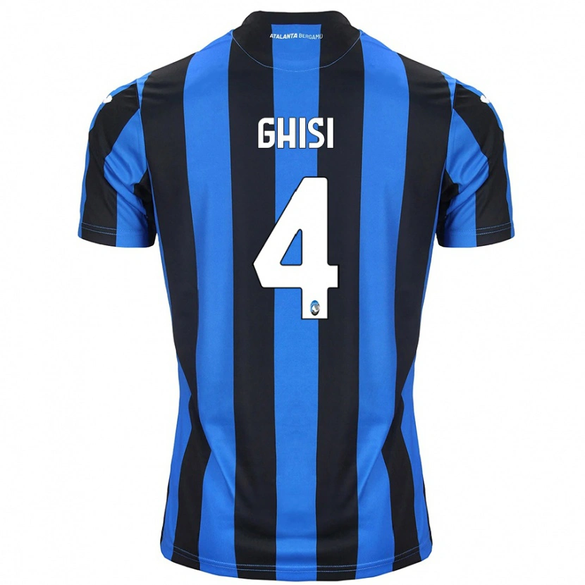 Danxen Hombre Camiseta Laura Ghisi #4 Azul Negro 1ª Equipación 2024/25 La Camisa