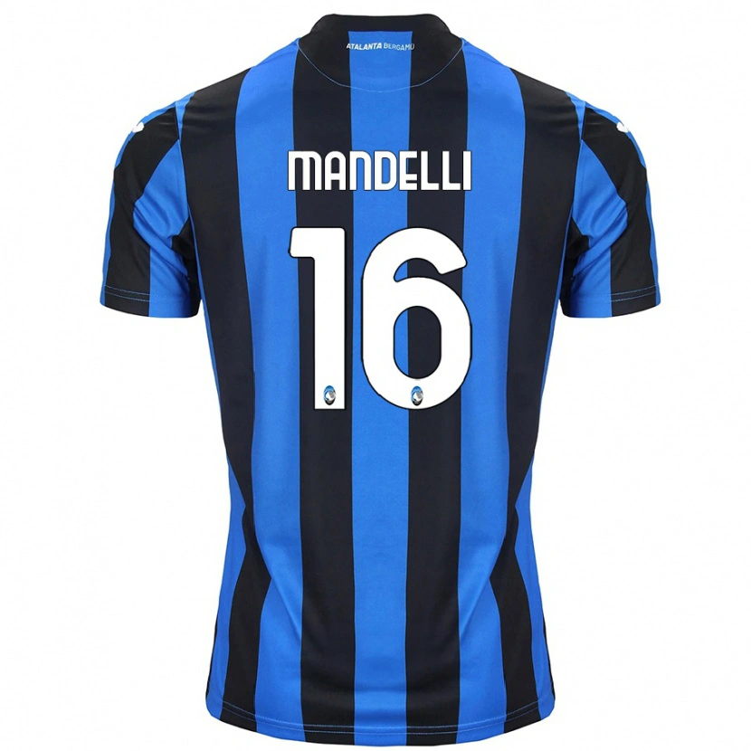 Danxen Hombre Camiseta Giulia Mandelli #16 Azul Negro 1ª Equipación 2024/25 La Camisa