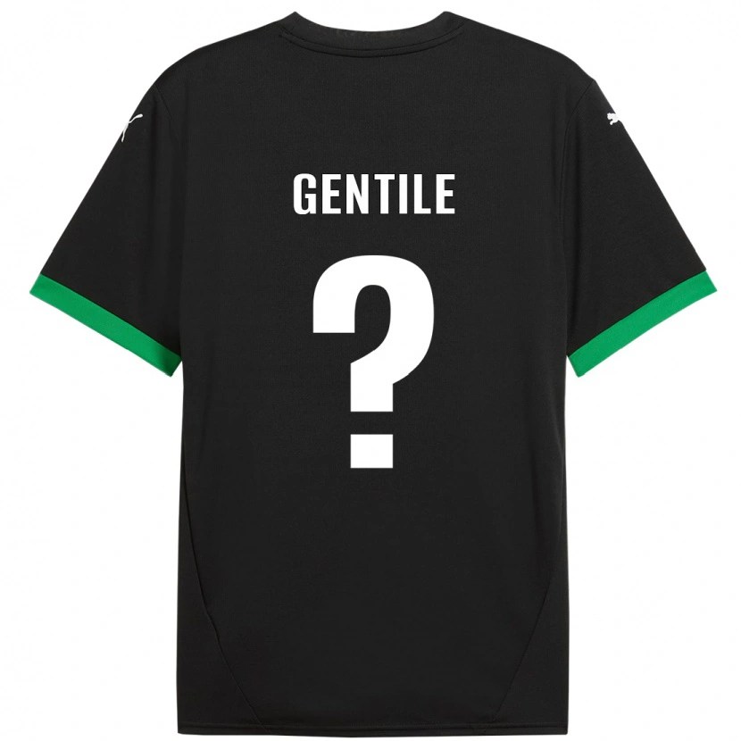 Danxen Hombre Camiseta Raffaele Gentile #0 Negro Verde Oscuro 1ª Equipación 2024/25 La Camisa