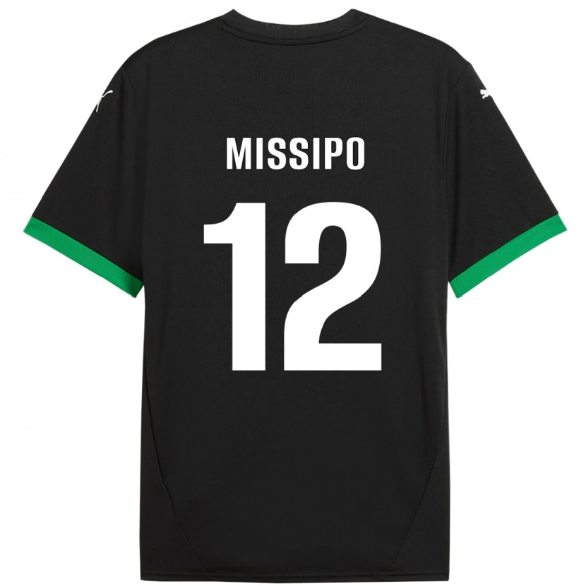 Danxen Hombre Camiseta Kassandra Missipo #12 Negro Verde Oscuro 1ª Equipación 2024/25 La Camisa