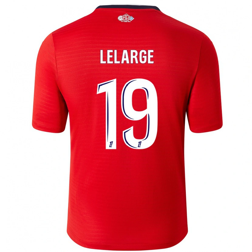 Danxen Hombre Camiseta Claire Lelarge #19 Rojo Blanco 1ª Equipación 2024/25 La Camisa