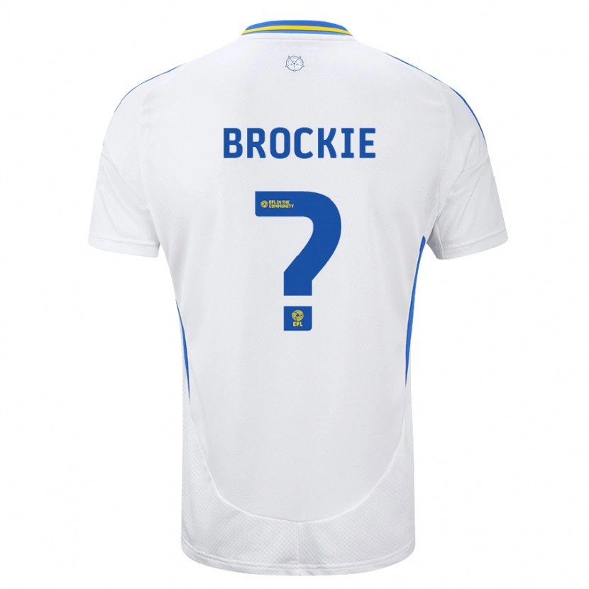 Danxen Hombre Camiseta Devon Brockie #0 Blanco Azul 1ª Equipación 2024/25 La Camisa