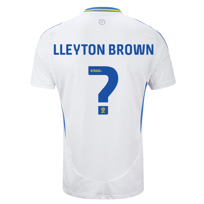 Danxen Hombre Camiseta Lleyton Brown #0 Blanco Azul 1ª Equipación 2024/25 La Camisa