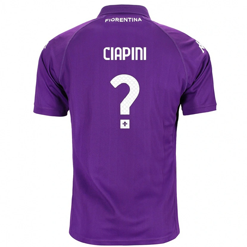 Danxen Hombre Camiseta Adriano Ciapini #0 Morado 1ª Equipación 2024/25 La Camisa