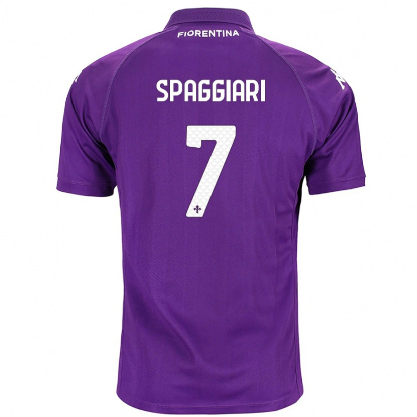 Danxen Hombre Camiseta Riccardo Spaggiari #7 Morado 1ª Equipación 2024/25 La Camisa