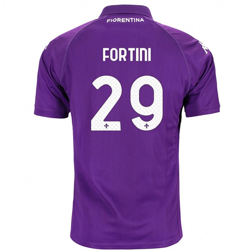 Danxen Hombre Camiseta Niccolò Fortini #29 Morado 1ª Equipación 2024/25 La Camisa