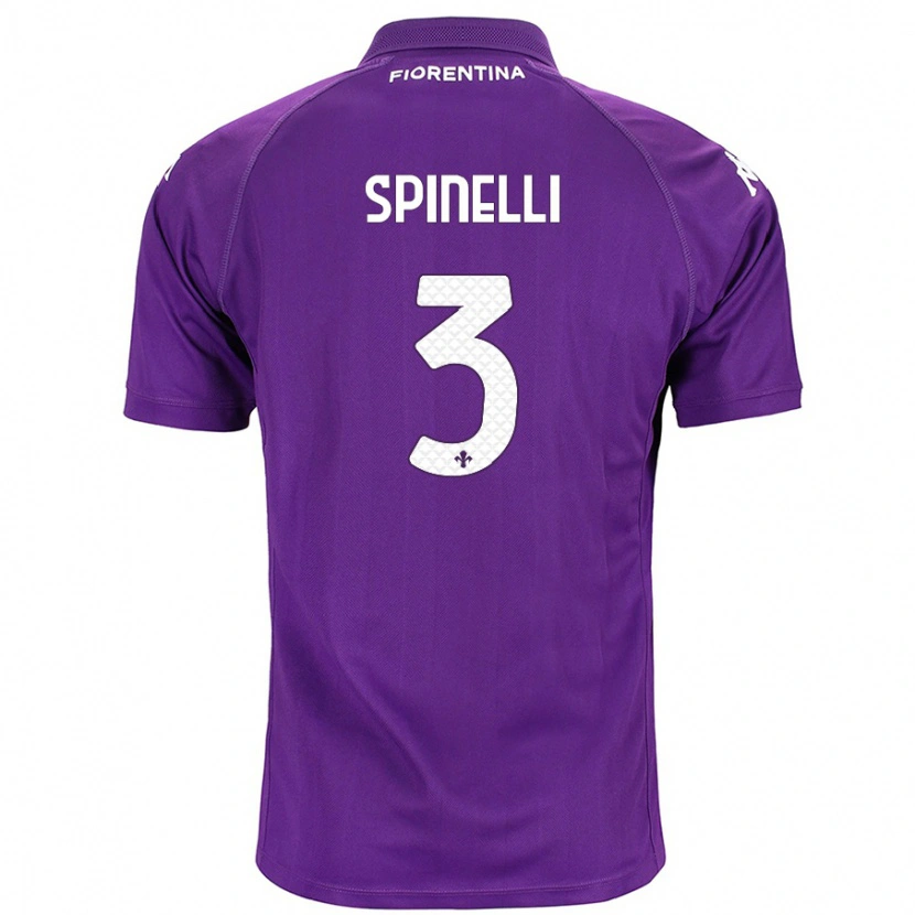 Danxen Hombre Camiseta Giorgia Spinelli #3 Morado 1ª Equipación 2024/25 La Camisa