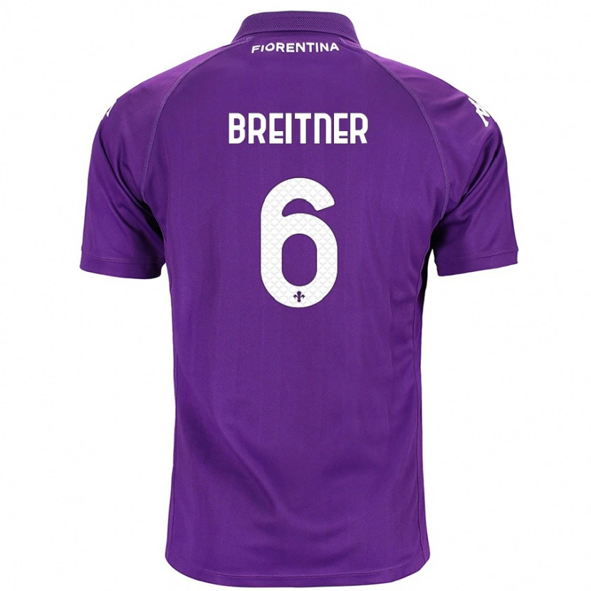 Danxen Hombre Camiseta Stephanie Breitner #6 Morado 1ª Equipación 2024/25 La Camisa