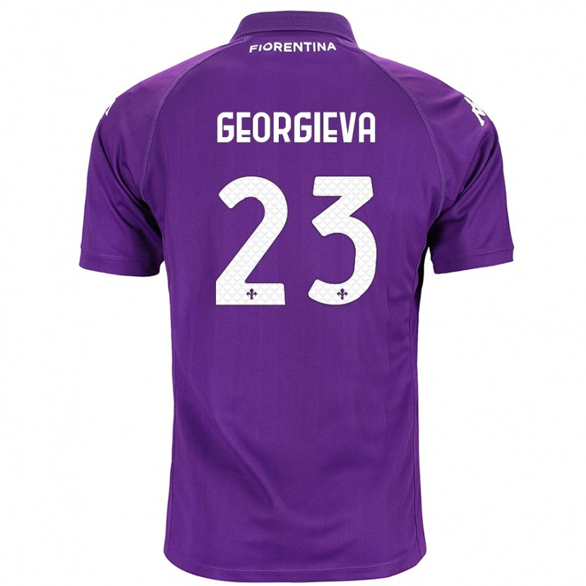 Danxen Hombre Camiseta Marina Georgieva #23 Morado 1ª Equipación 2024/25 La Camisa