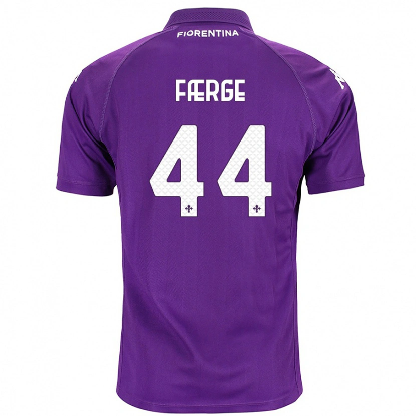 Danxen Hombre Camiseta Emma Færge #44 Morado 1ª Equipación 2024/25 La Camisa