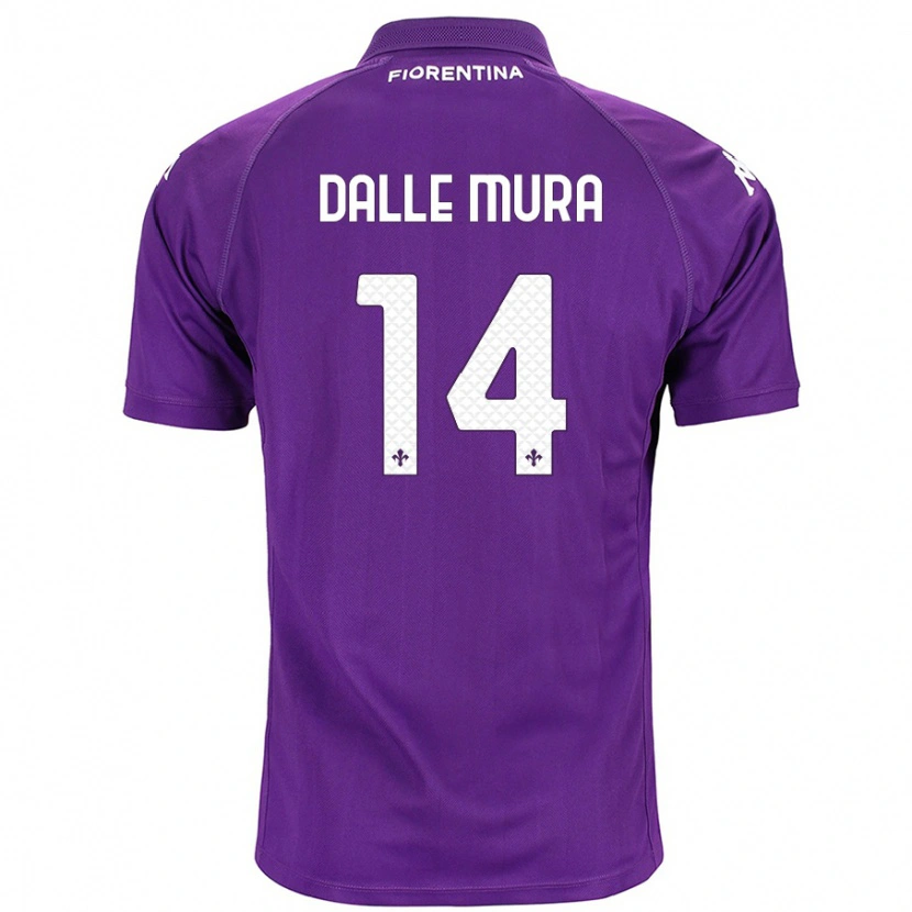 Danxen Hombre Camiseta Christian Dalle Mura #14 Morado 1ª Equipación 2024/25 La Camisa