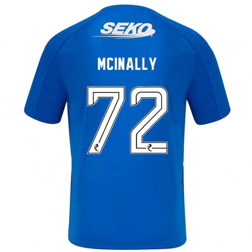 Danxen Hombre Camiseta Darren Mcinally #72 Azul Oscuro 1ª Equipación 2024/25 La Camisa