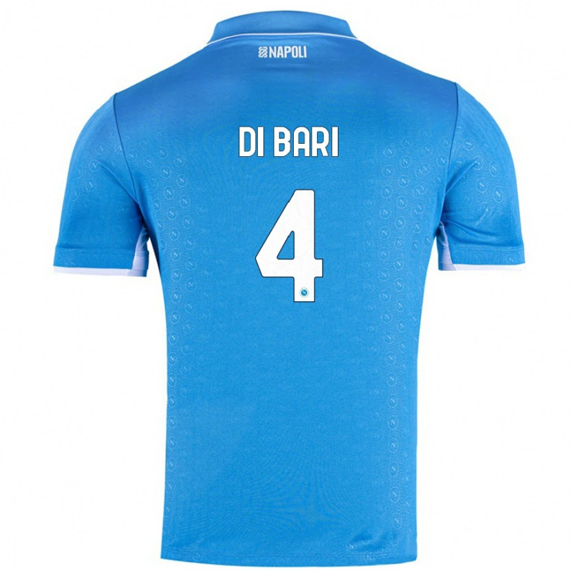 Danxen Hombre Camiseta Martina Di Bari #4 Azul Cielo 1ª Equipación 2024/25 La Camisa