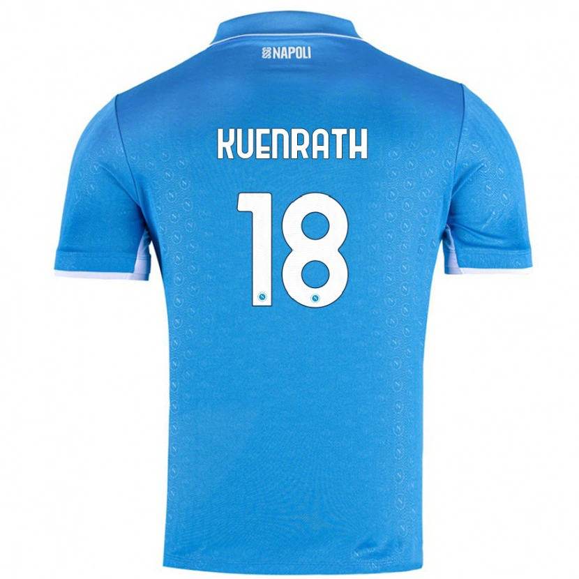 Danxen Hombre Camiseta Melanie Kuenrath #18 Azul Cielo 1ª Equipación 2024/25 La Camisa