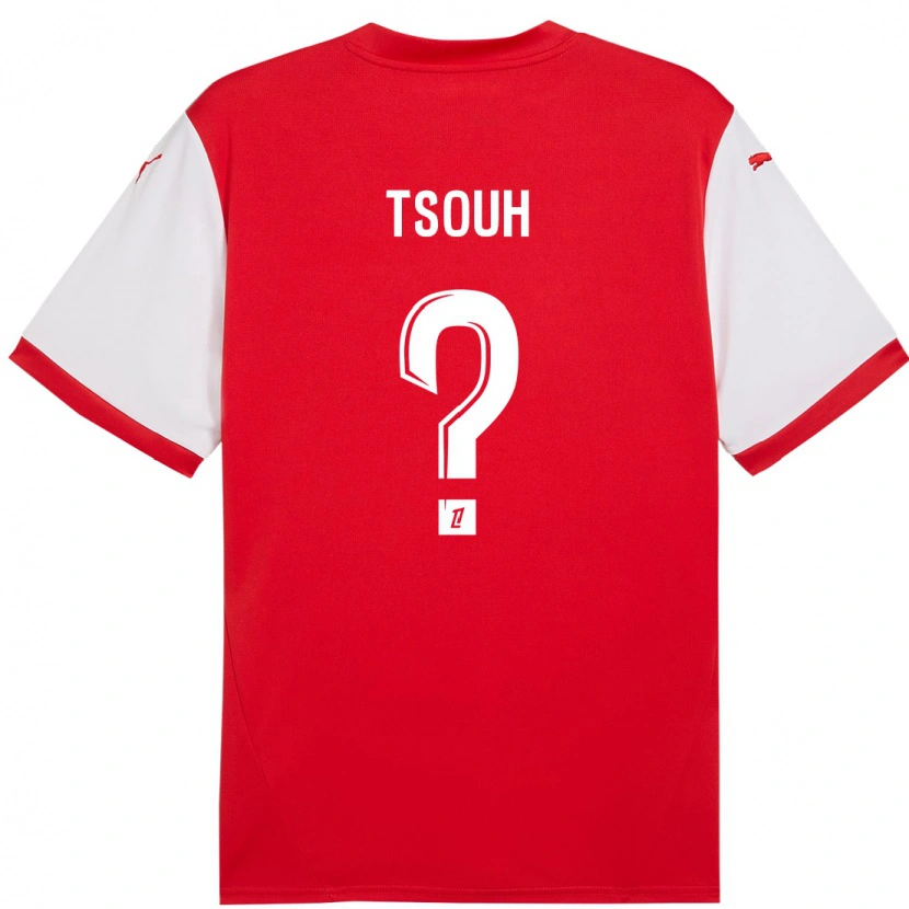 Danxen Hombre Camiseta Justin Tsouh #0 Rojo Blanco 1ª Equipación 2024/25 La Camisa