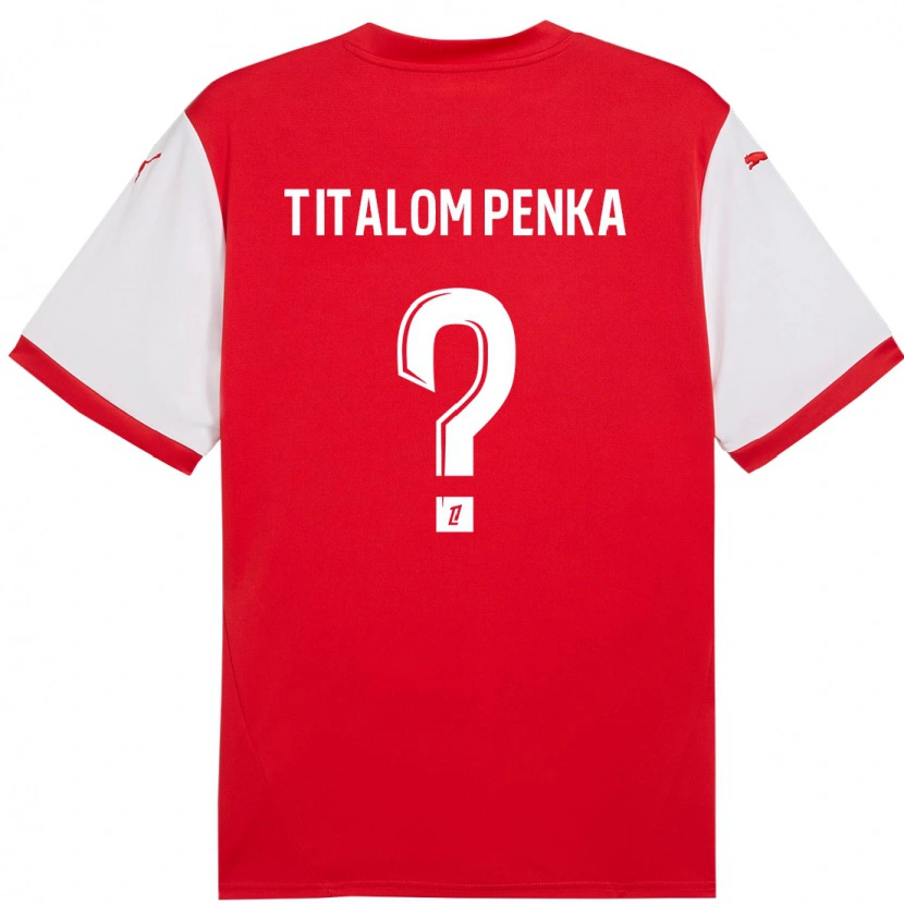 Danxen Hombre Camiseta Mathéo Titalom Penka #0 Rojo Blanco 1ª Equipación 2024/25 La Camisa