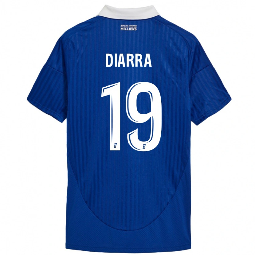 Danxen Hombre Camiseta Habib Diarra #19 Azul Blanco 1ª Equipación 2024/25 La Camisa