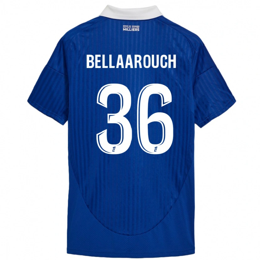 Danxen Hombre Camiseta Alaa Bellaarouch #36 Azul Blanco 1ª Equipación 2024/25 La Camisa