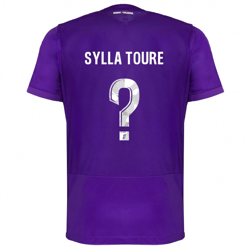 Danxen Hombre Camiseta Ismael Sylla Touré #0 Morado Blanco 1ª Equipación 2024/25 La Camisa