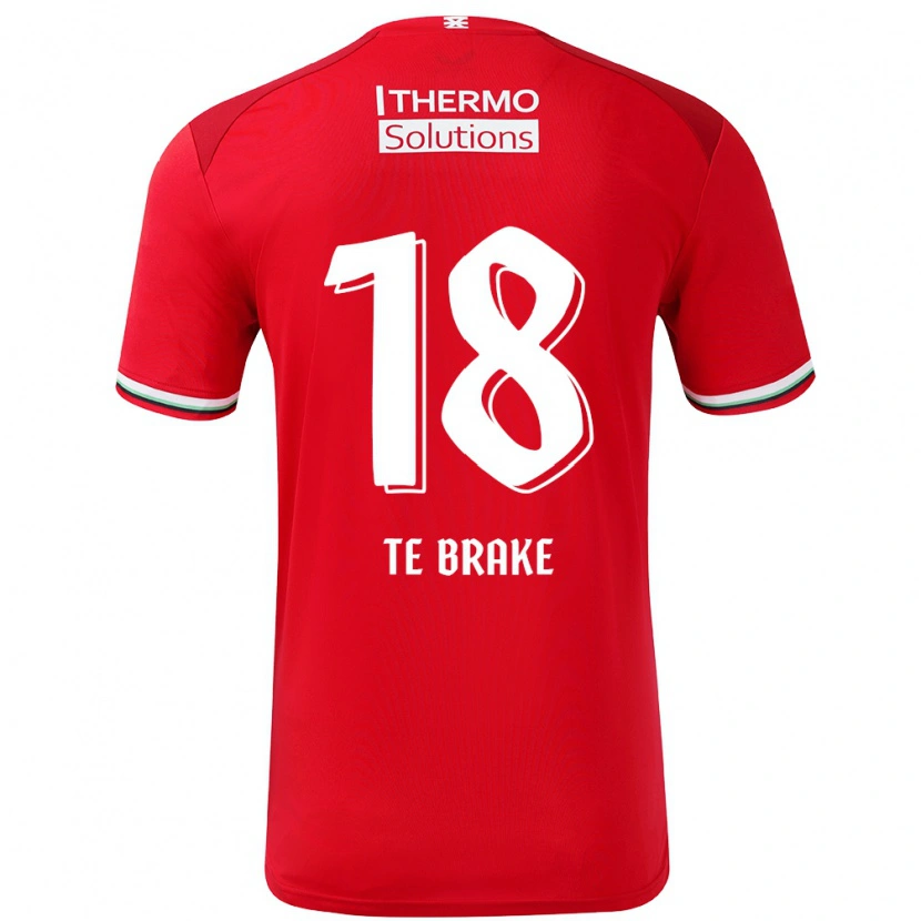 Danxen Hombre Camiseta Sophie Te Brake #18 Rojo Blanco 1ª Equipación 2024/25 La Camisa
