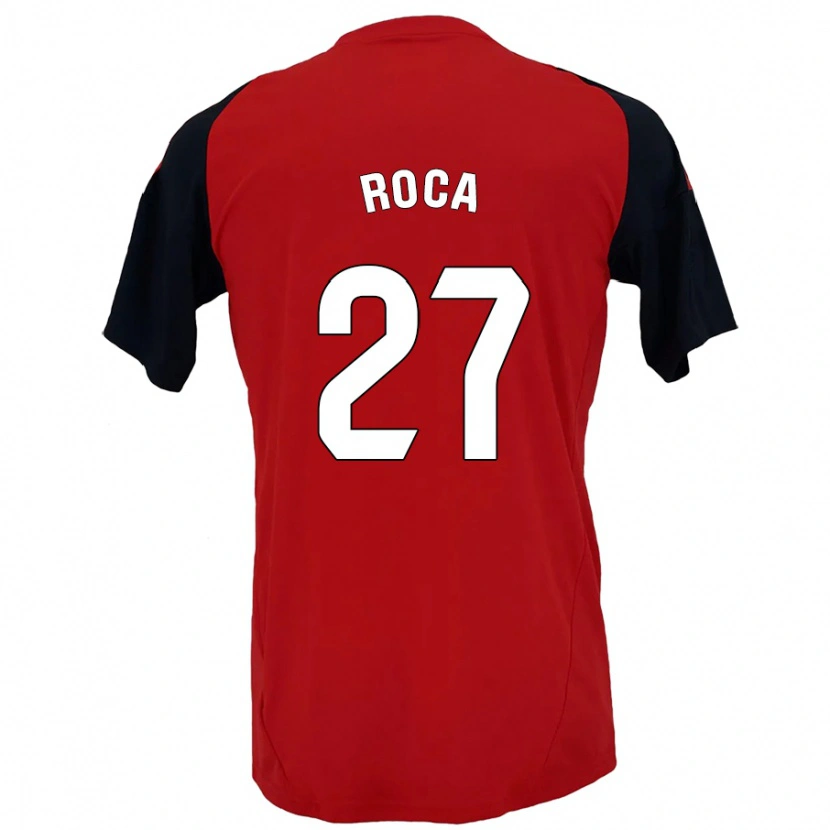 Danxen Hombre Camiseta Joel Roca #27 Rojo Negro 1ª Equipación 2024/25 La Camisa