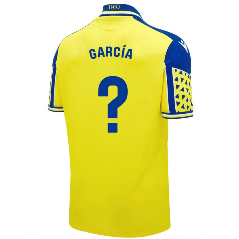 Danxen Hombre Camiseta Fran García #0 Amarillo Azul 1ª Equipación 2024/25 La Camisa