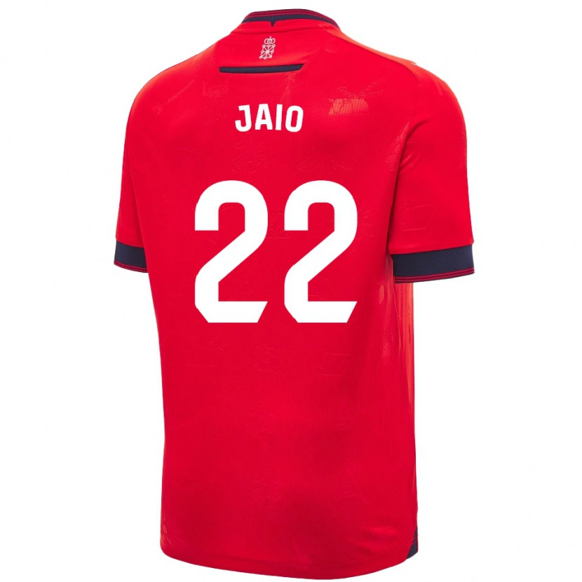 Danxen Hombre Camiseta Jaione Larraiotz Senosiain #22 Rojo Blanco 1ª Equipación 2024/25 La Camisa