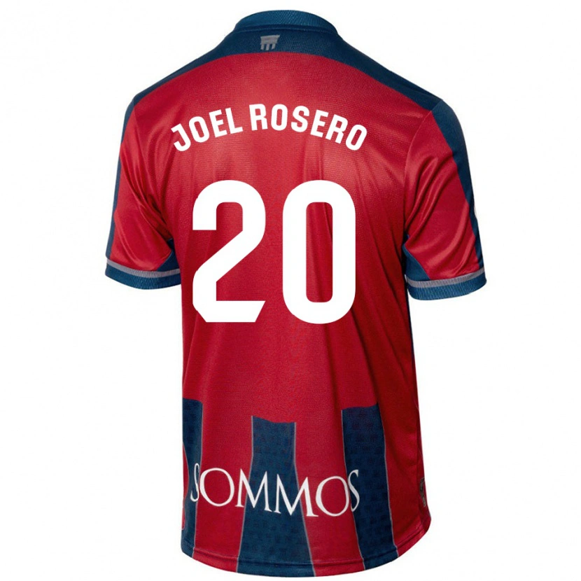 Danxen Hombre Camiseta Alexis Joel Rosero #20 Rojo Azul 1ª Equipación 2024/25 La Camisa