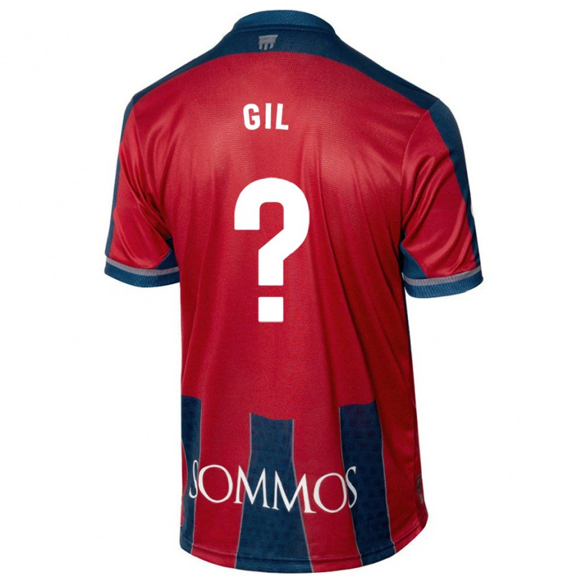 Danxen Hombre Camiseta Iker Gil #0 Rojo Azul 1ª Equipación 2024/25 La Camisa