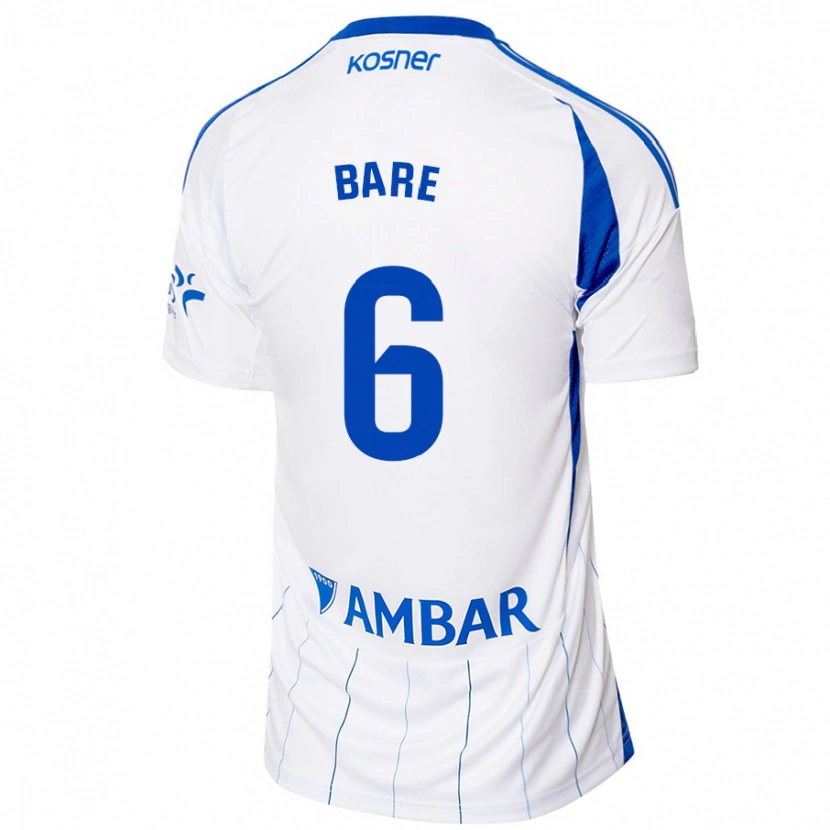 Danxen Hombre Camiseta Keidi Bare #6 Rojo Blanco 1ª Equipación 2024/25 La Camisa