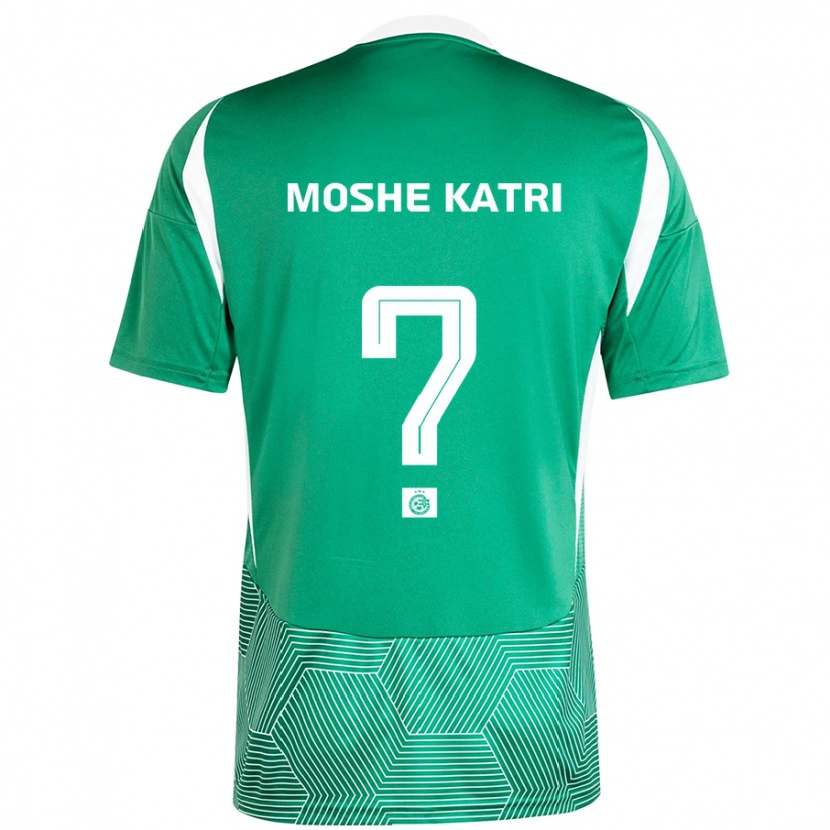 Danxen Hombre Camiseta Roy Moshe Katri #0 Verde Blanco 1ª Equipación 2024/25 La Camisa