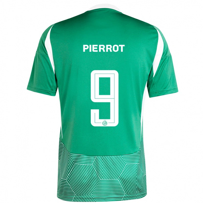 Danxen Hombre Camiseta Frantzdy Pierrot #9 Verde Blanco 1ª Equipación 2024/25 La Camisa