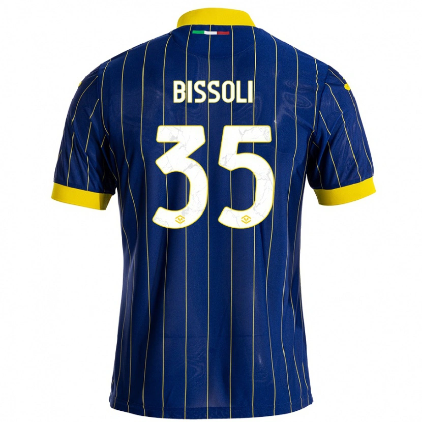Danxen Hombre Camiseta Noemí Bissoli #35 Azul Amarillo 1ª Equipación 2024/25 La Camisa