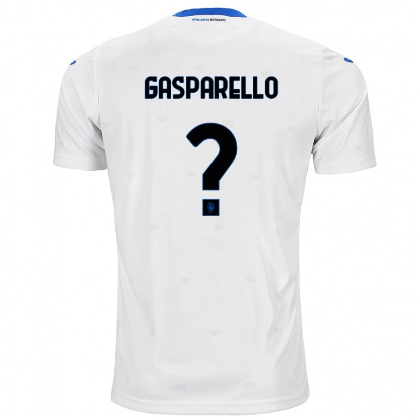 Danxen Hombre Camiseta Francesco Gasparello #0 Blanco 2ª Equipación 2024/25 La Camisa