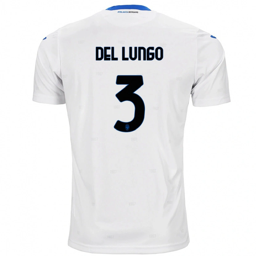 Danxen Hombre Camiseta Tommaso Del Lungo #3 Blanco 2ª Equipación 2024/25 La Camisa