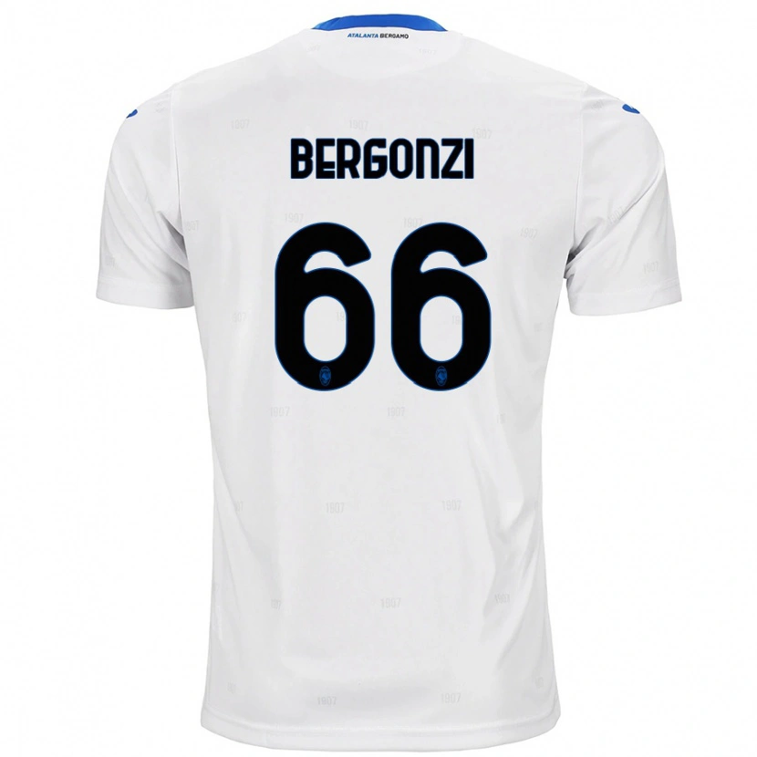 Danxen Hombre Camiseta Federico Bergonzi #66 Blanco 2ª Equipación 2024/25 La Camisa