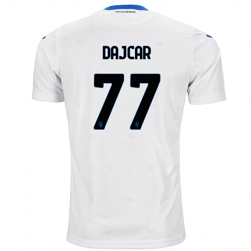 Danxen Hombre Camiseta Matevz Dajcar #77 Blanco 2ª Equipación 2024/25 La Camisa