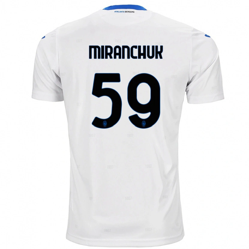Danxen Hombre Camiseta Aleksey Miranchuk #59 Blanco 2ª Equipación 2024/25 La Camisa