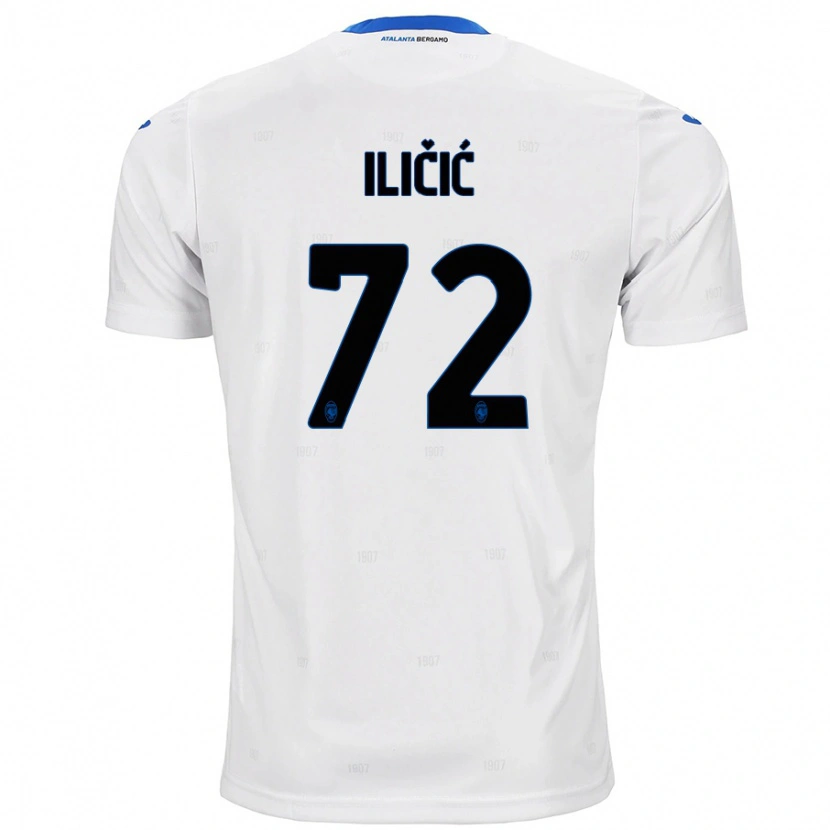 Danxen Hombre Camiseta Josip Ilicic #72 Blanco 2ª Equipación 2024/25 La Camisa