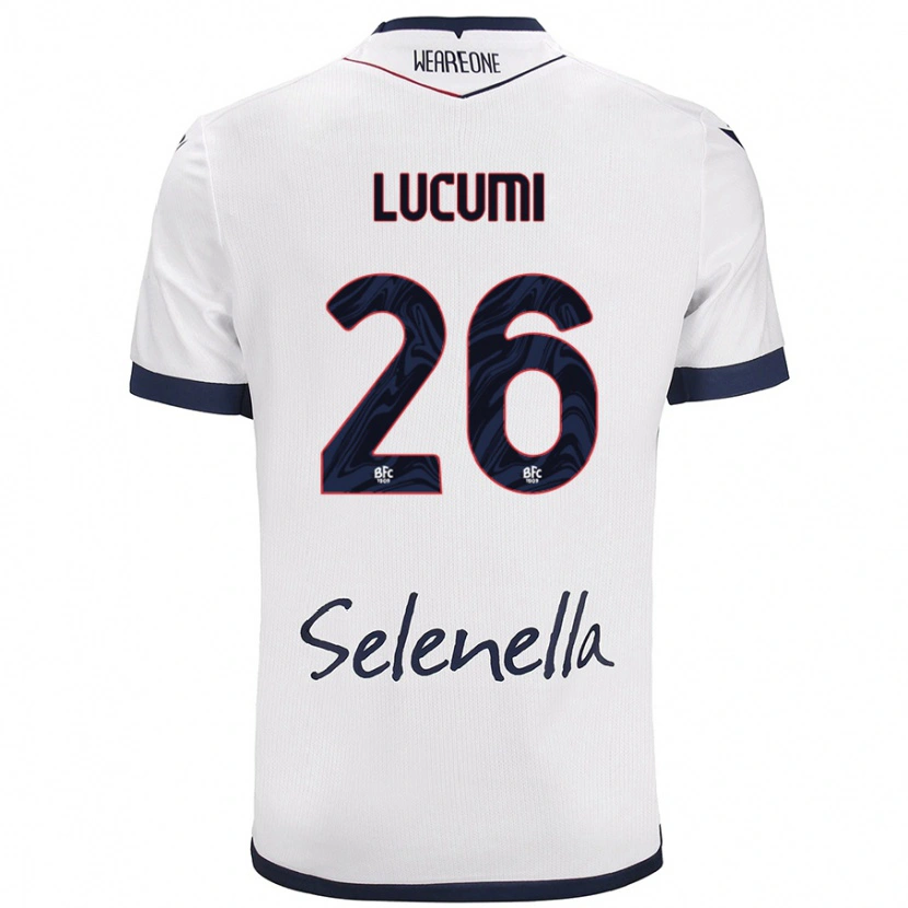 Danxen Hombre Camiseta Jhon Lucumí #26 Blanco Azul Real 2ª Equipación 2024/25 La Camisa