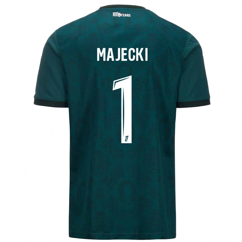 Danxen Hombre Camiseta Radoslaw Majecki #1 Verde Oscuro 2ª Equipación 2024/25 La Camisa