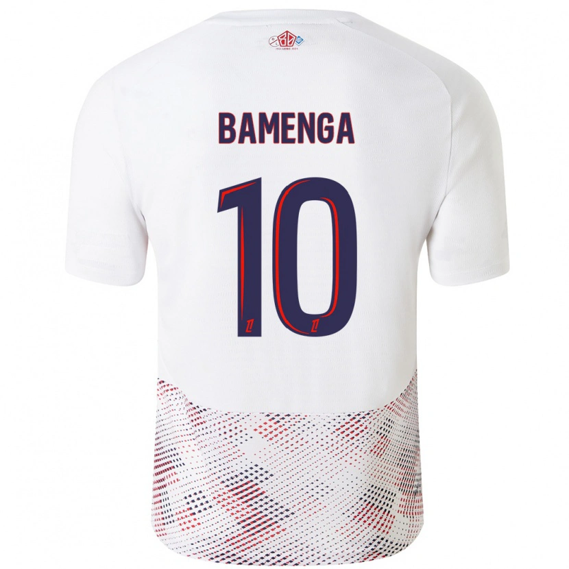 Danxen Hombre Camiseta Naomie Bamenga #10 Blanco Azul Real 2ª Equipación 2024/25 La Camisa