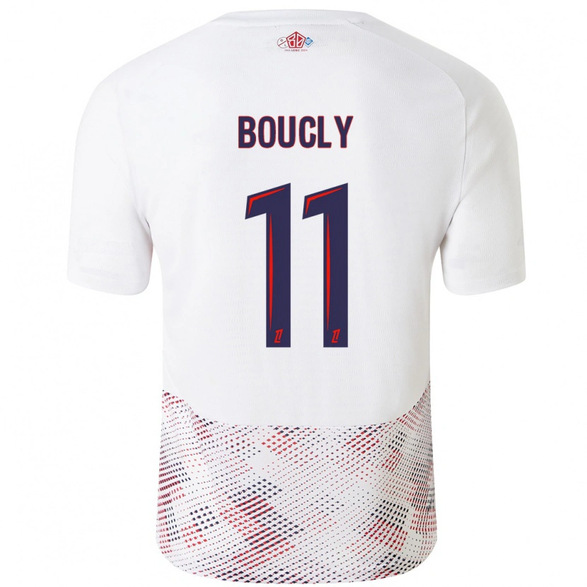 Danxen Hombre Camiseta Maïté Boucly #11 Blanco Azul Real 2ª Equipación 2024/25 La Camisa